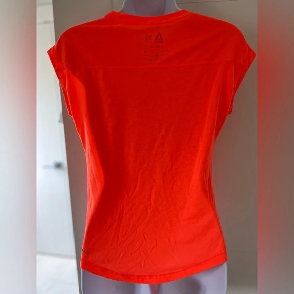 Reebok/ Supremium tee Speedwick/ Neon orange/ Size US XS - Picture 2 of 8
